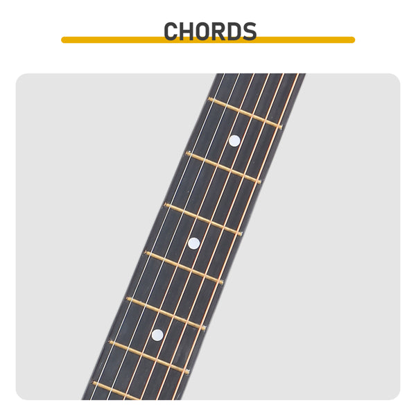 Blue 38-inch Round Acoustic Guitar With Picks, Strings, Capo, Case, Tuner, And Strap